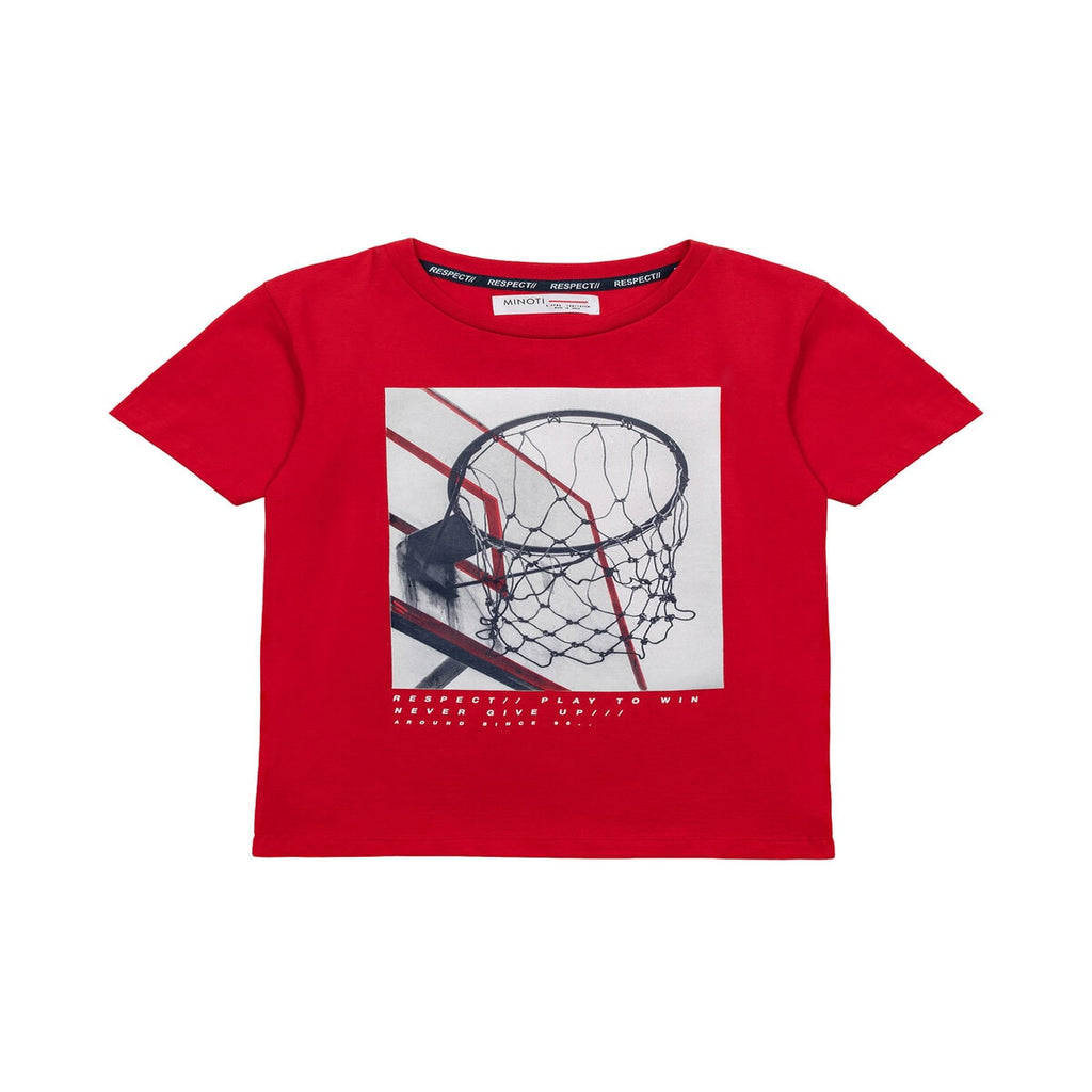 Camiseta para niño roja de baloncesto